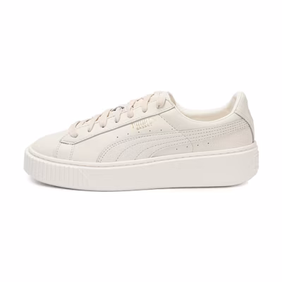 (W) Puma Basket Platform Patent Leather 'Beige'