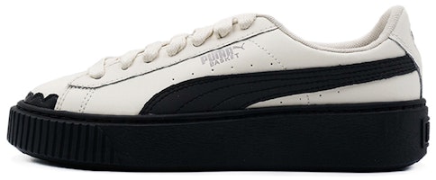 (Women) Puma Basket Platform Scallop 'White' 366723-04 (Women) Puma Basket Platform Scallop 'White' 366723-04