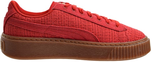 (W) 푸마 바스켓 플랫폼 우븐 '레드' (Puma Basket Platform Woven 'Red') 364847-01 Order (W) 푸마 바스켓 플랫폼 우븐 '레드' (Puma Basket Platform Woven 'Red') 364847-01