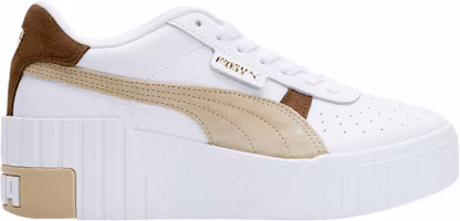(Women) Puma Cali Wedge Mix 'White Chestnut Brown' 373906-11 (Women) Puma Cali Wedge Mix 'White Chestnut Brown' 373906-11