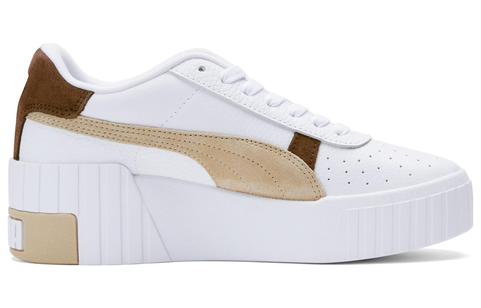 Order (W) Puma Cali Wedge Mix ''Weiß Kastanienbraun'' 373906-11