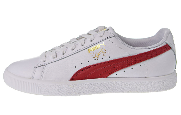 (Women) Puma  Clyde Core Leather Foil 'White'  364670-03