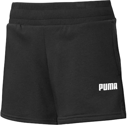 (Women) PUMA Essential Black Sweat Shorts with Minimal Print. 855328-01 Buy (Women) PUMA Essential Black Sweat Shorts with Minimal Print. 855328-01
