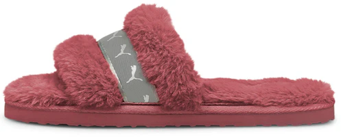 (Women) Puma Fluff Remix Slide 'Mauvewood Silver' 385240-05 (Women) Puma Fluff Remix Slide 'Mauvewood Silver' 385240-05