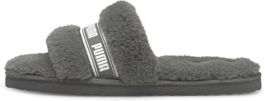 (Women) Puma Fluff Slide 'Charcoal Grey' 384937-02 (Women) Puma Fluff Slide 'Charcoal Grey' 384937-02