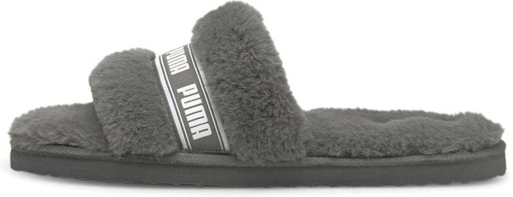 (Women) Puma Fluff Slide 'Charcoal Grey' 384937-02 Buy (Women) Puma Fluff Slide 'Charcoal Grey' 384937-02