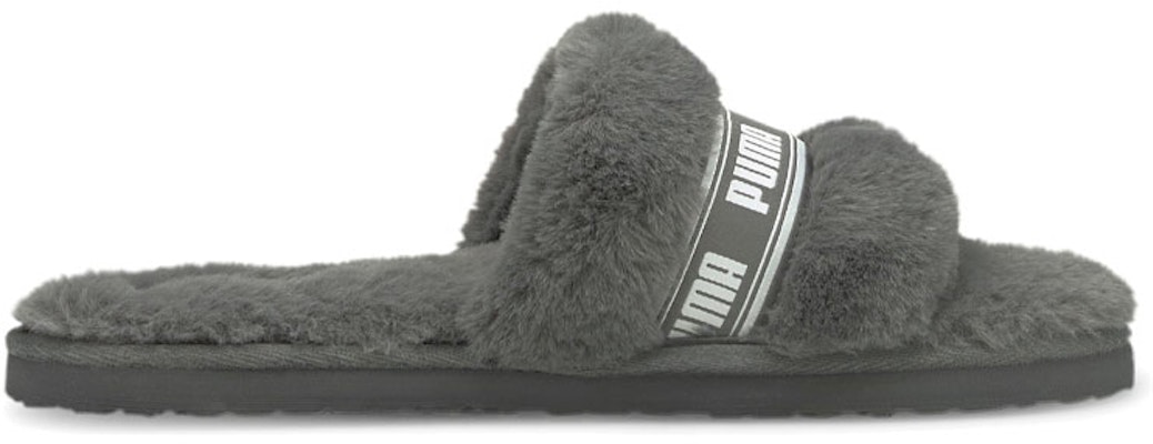(Women) Puma Fluff Slide 'Charcoal Grey' 384937-02 Order (Women) Puma Fluff Slide 'Charcoal Grey' 384937-02
