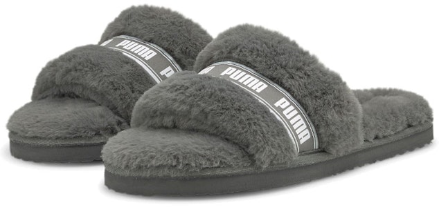 (W) Puma Fluff Slide 'Gris Carbón' 384937-02 Lookbook (W) Puma Fluff Slide 'Gris Carbón' 384937-02