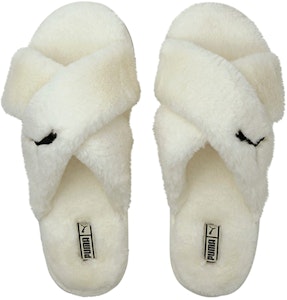 (W) 彪马 Fluff X 交叉带拖鞋 '耳语白' 384936-02 Shop (W) 彪马 Fluff X 交叉带拖鞋 '耳语白' 384936-02