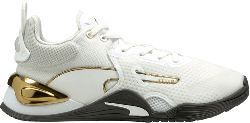 (Women) Puma Fuse Moto 'White Black Gold' 195256-02 Buy (Women) Puma Fuse Moto 'White Black Gold' 195256-02