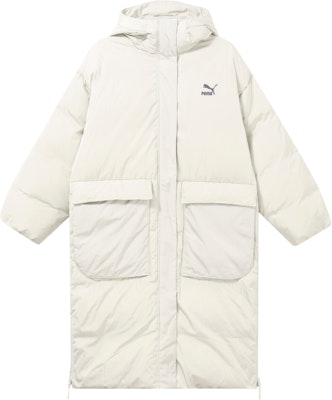(W) PUMA 白色长款羽绒外套 大口袋休闲风. 621696-17 Buy (W) PUMA 白色长款羽绒外套 大口袋休闲风. 621696-17