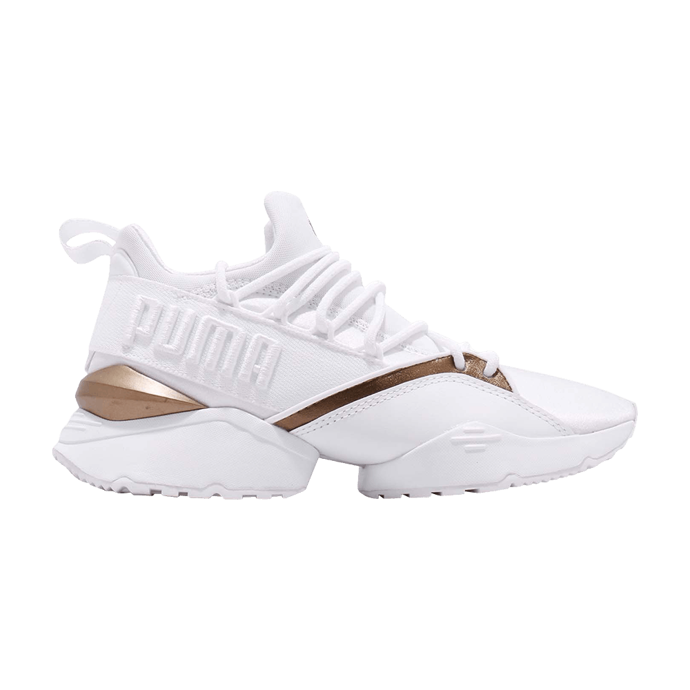 (Women) Puma  Muse Maia Luxe 'White'  366766-02