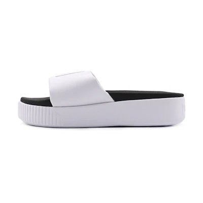 (W) Puma Platform Slide Bold SD 'White Black'