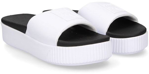 (W) Puma Platform Slide Bold SD 'Putih Hitam' 366121-01 Lookbook (W) Puma Platform Slide Bold SD 'Putih Hitam' 366121-01