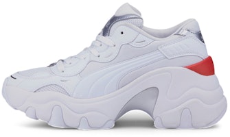 (Women) Puma Pulsar Wedge 'Tech Glam - White' 373939-01 (Women) Puma Pulsar Wedge 'Tech Glam - White' 373939-01
