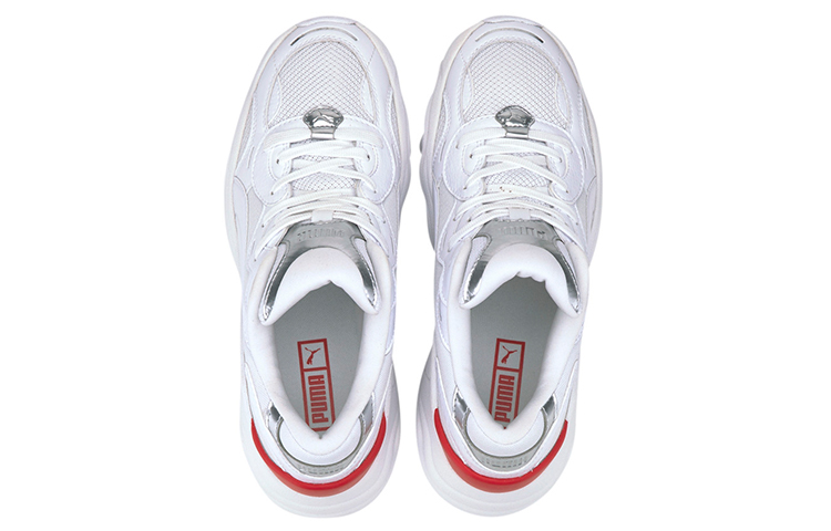 Order (W) プーマ パルサー ウェッジ テックグラム 白 (Puma Pulsar Wedge Tech Glam White) 373939-01
