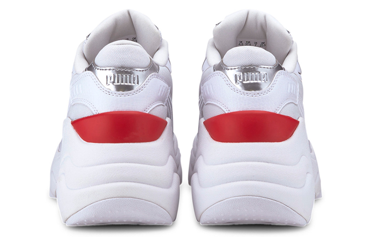 Lookbook (W) プーマ パルサー ウェッジ テックグラム 白 (Puma Pulsar Wedge Tech Glam White) 373939-01