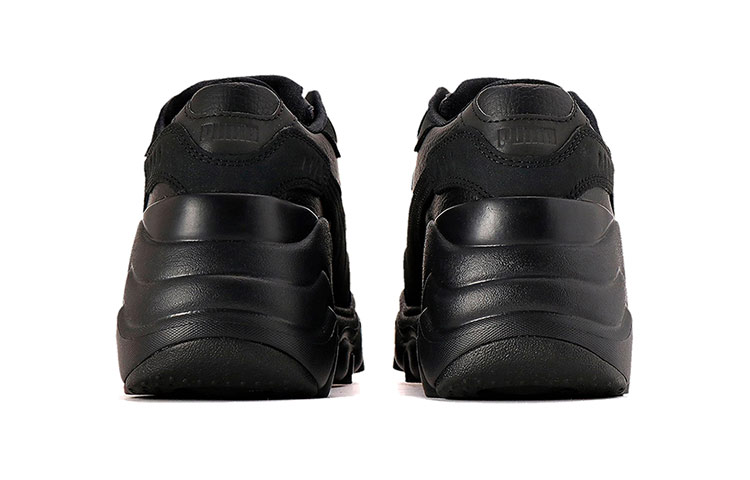 Shop (W) Puma Pulsar Wedge Sly ''Triple Black'' Dames Sneakers Zwart 375985-01