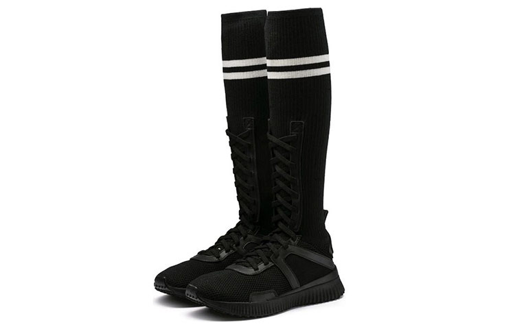(W) Fenty Puma Trainer High 'Black White' 圖 3