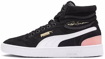 (Women) Puma Ralph Sampson Mid Suede 'Black Bridal Rose' 371067-01 (Women) Puma Ralph Sampson Mid Suede 'Black Bridal Rose' 371067-01