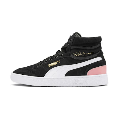 (W) Puma Ralph Sampson Mid Suede 'Black Bridal Rose'