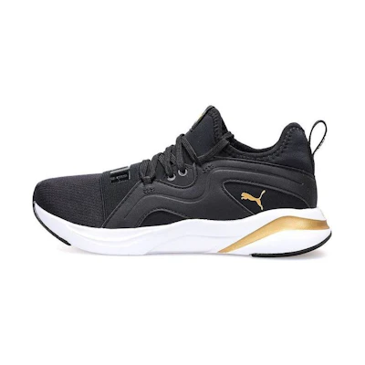 (W) Puma Softride Rift Breeze 'Black Team Gold'