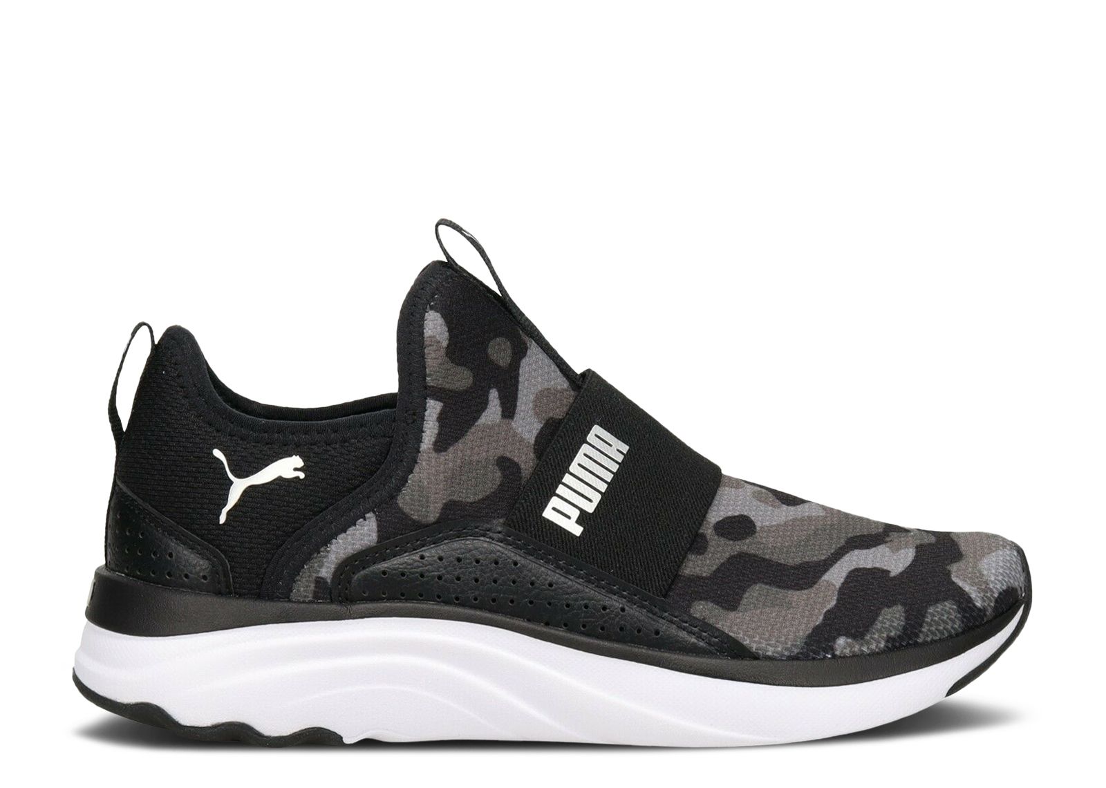 (Women) Puma  Softride Sophia Slip-On 'Black Camo'  376365-01