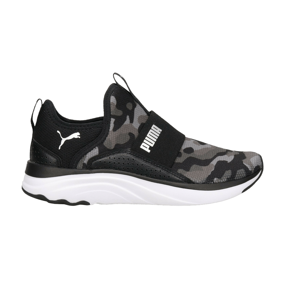 (Women) Puma  Softride Sophia Slip-On 'Black Camo'  376365-01