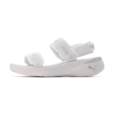 (W) Puma Sportie Sandal 'White Metallic Silver'