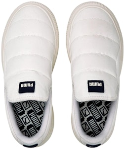 (W) Puma Suede Mayu Slip-On Canvas 'Putih Marshmallow' 385595-02 Lookbook (W) Puma Suede Mayu Slip-On Canvas 'Putih Marshmallow' 385595-02