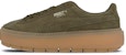 (W) Puma Suede Platform Trace 'Olive Night' Hijau Zaitun 365830-03