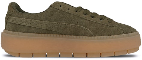 (W) 푸마 스웨이드 플랫폼 트레이스 '올리브 나이트' 365830-03 Order (W) 푸마 스웨이드 플랫폼 트레이스 '올리브 나이트' 365830-03