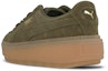 Shop (W) Puma Suede Platform Trace 'Olive Night' Hijau Zaitun 365830-03