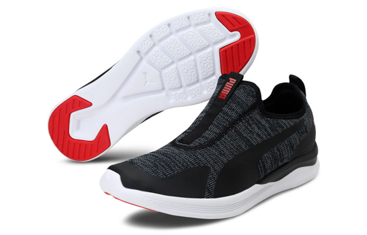 Lookbook Puma Ace 一脚蹬輕便防滑耐磨低筒跑步鞋 女款 灰黑