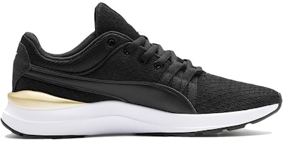 (W) Puma Adela Core Hitam/Putih/Emas Sepatu Rendah 370544-01 Order (W) Puma Adela Core Hitam/Putih/Emas Sepatu Rendah 370544-01