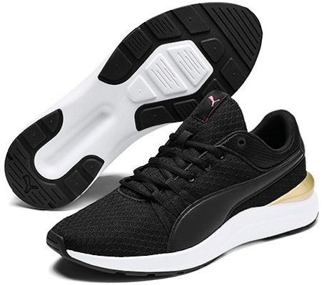 (Women) Puma Adela Core Black/White/Gold Low sneakers 370544-01 Lookbook (Women) Puma Adela Core Black/White/Gold Low sneakers 370544-01