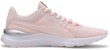 (W) Puma Adela Core Pink Putih Perak Kasut Sneakers Rendah 370544-04