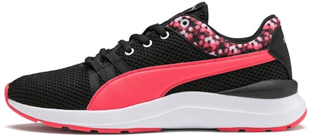 (Women) Puma Adela Low-Top Running Sneakers 'Neon Lights Black' 369836-01 (Women) Puma Adela Low-Top Running Sneakers 'Neon Lights Black' 369836-01