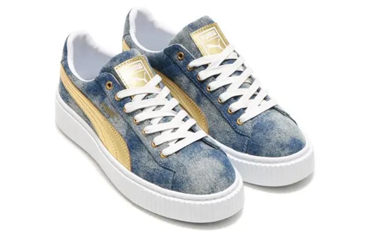 Order (W) プーマ アトモス プラットフォーム 青白 (Puma Atmos Platform Aojiro) 365648-01