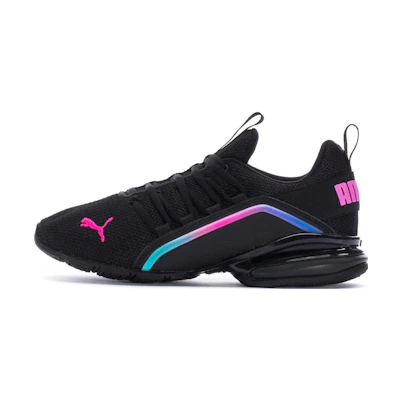(W) Puma Axelion Mesh Fade 'Black/Luminous Pink'