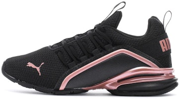 (Women) Puma Axelion Metallic 'Black Rose Gold' 376023-01 (Women) Puma Axelion Metallic 'Black Rose Gold' 376023-01