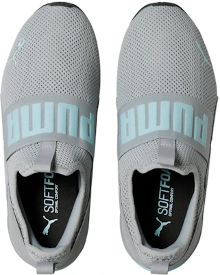 (W) Puma Axelion Slip-On ''Gris Carrière Aqua Clair'' 378341-05 Lookbook (W) Puma Axelion Slip-On ''Gris Carrière Aqua Clair'' 378341-05