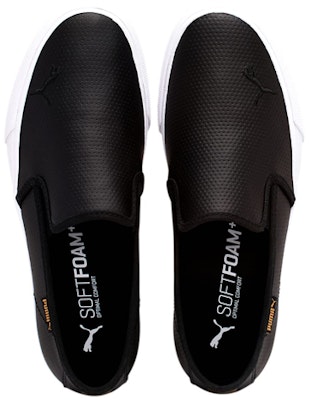 (W) 푸마 바리 캣 슬립온 블랙/화이트 (Puma Bari Cat Slip-on 검/흰) 374607-01 Lookbook (W) 푸마 바리 캣 슬립온 블랙/화이트 (Puma Bari Cat Slip-on 검/흰) 374607-01