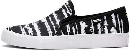 (Women) Puma Bari Cat Stripe 'Black White' 381363-01 (Women) Puma Bari Cat Stripe 'Black White' 381363-01