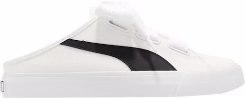 (Women) Puma Bari Mule Ribbon 'White Black' 382331-03 (Women) Puma Bari Mule Ribbon 'White Black' 382331-03