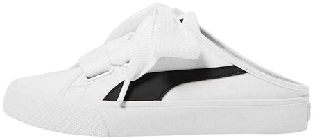 (Women) Puma Bari Mule Ribbon 'White Black' 382331-03 (Women) Puma Bari Mule Ribbon 'White Black' 382331-03
