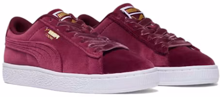 Shop PUMA Basket 舒適休閒百搭 輕便 低幫 板鞋 女款 紅色