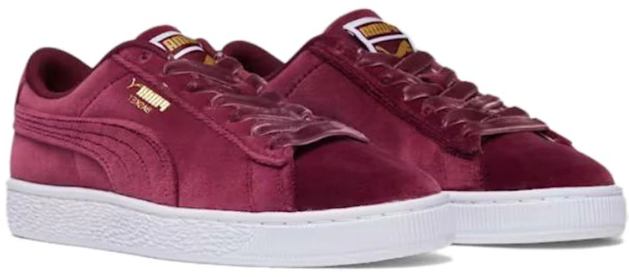 (W) 彪马经典天鹅绒篮球鞋-深红碧玉 398949-02 Shop (W) 彪马经典天鹅绒篮球鞋-深红碧玉 398949-02