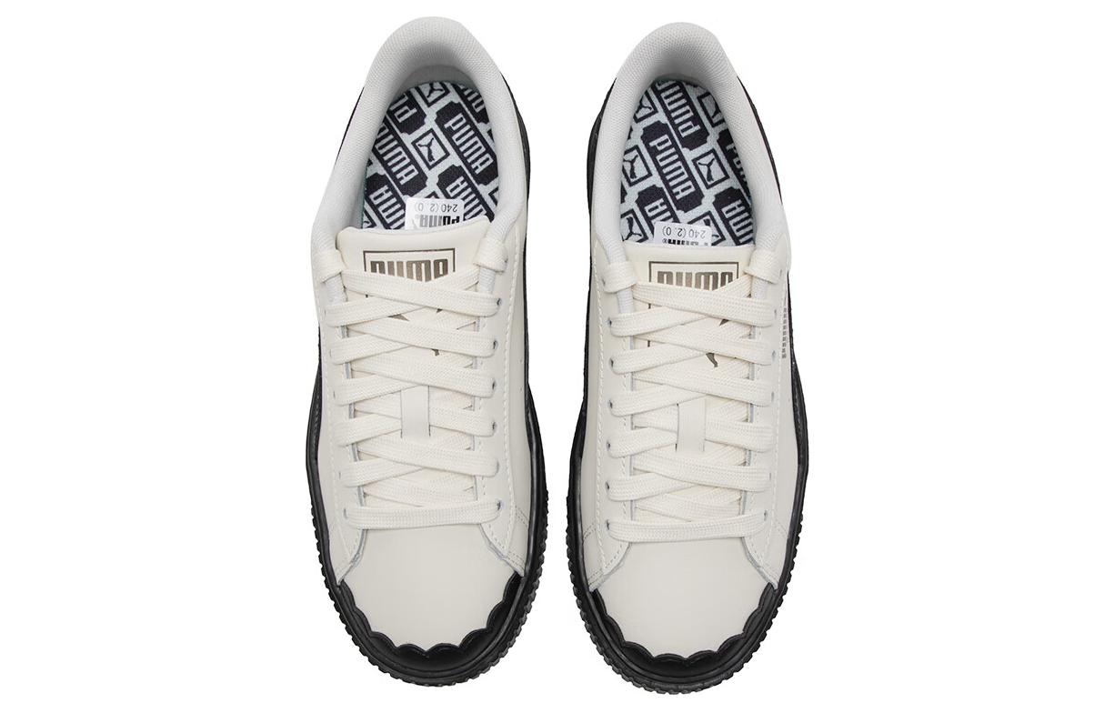 Lookbook PUMA 舒適百搭耐磨 透氣增高 低筒 板鞋 女款 白黑