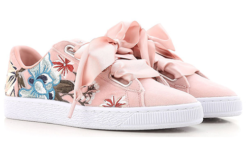 Shop (Women) Puma Basket 'Heart Hyper Embroidery - Peach'  366116-02